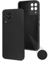 For Samsung Galaxy M53 5G Back Cover Case (Matte Finish Silicone with Inside Fiber cloth |Black)