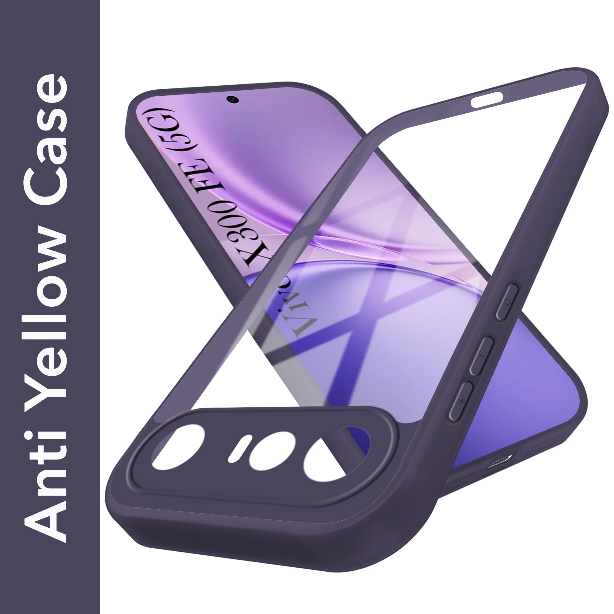 For Vivo X300 FE Back Cover Case Ultra-Hybrid (Lifetime Anti Yellow | Anti Scratch | Crystal Clear Shockproof)