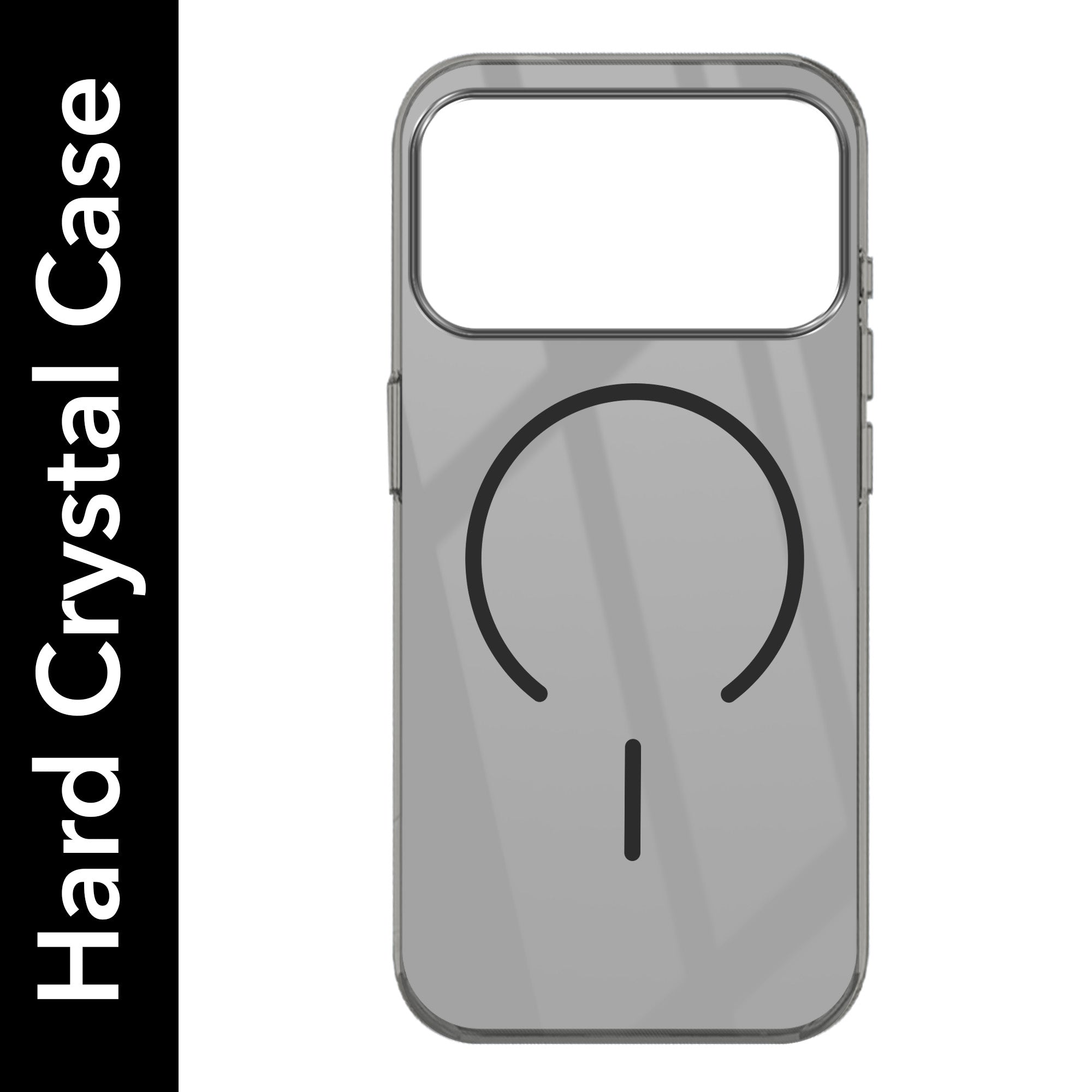 For Apple iPhone 17 Pro Max Crystal Anti Yellow Back Cover Case (MagSafe Wireless Charging Support |Camera Protection Bump)