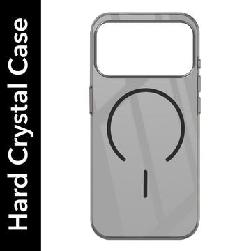 For Apple iPhone 17 Pro Max Crystal Anti Yellow Back Cover Case (MagSafe Wireless Charging Support |Camera Protection Bump)