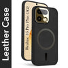 For Realme 16 Pro Plus 5G Back Cover Case Leather Finish (MagSafe Compatible Wireless Charging | Soft Touch | Camera Bump Protection)