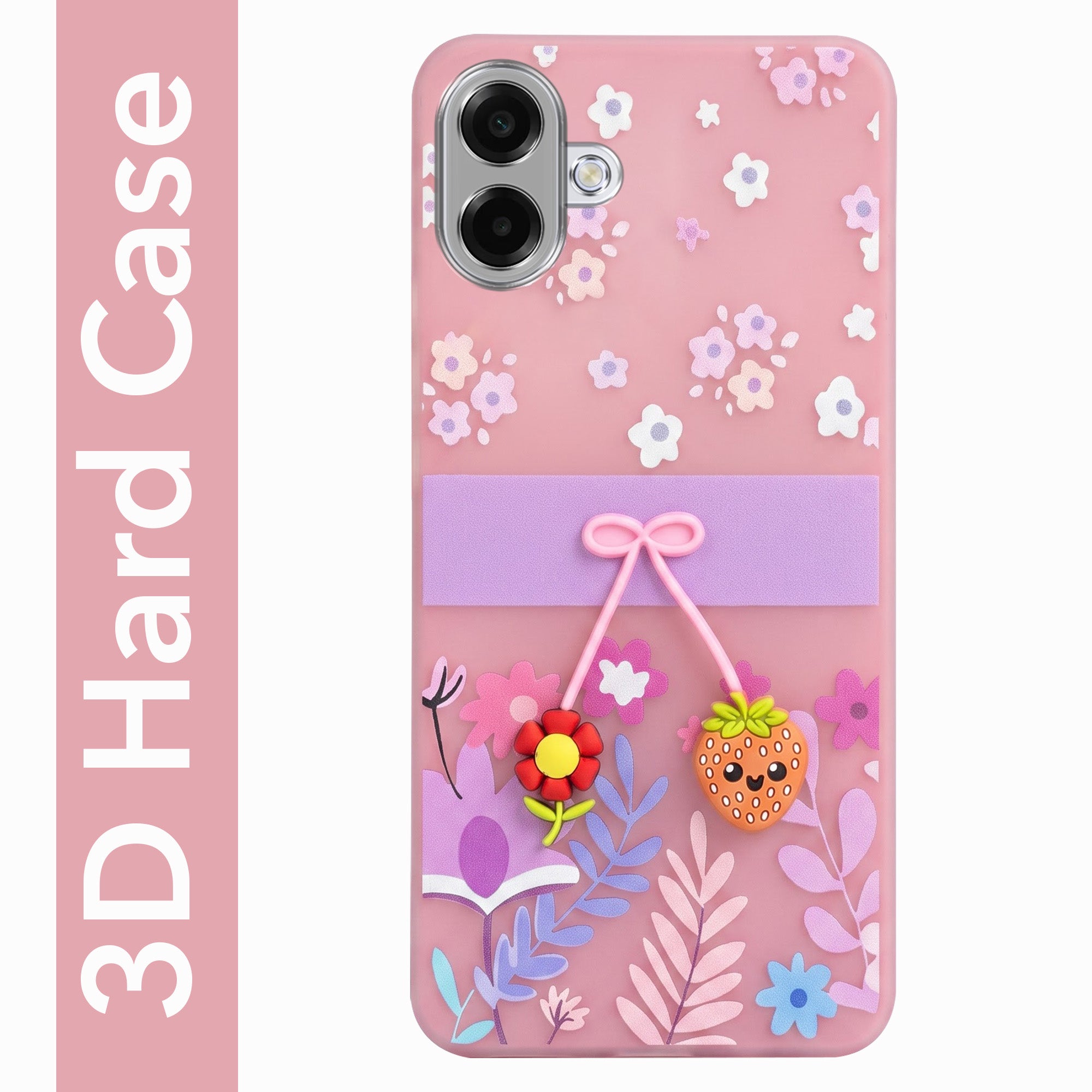 For Samsung A07 5G | F70e 5G Back Cover Case (3D Cute Cartoons | Hard Back Side Soft | Matte Premium Finish | HD Printing)