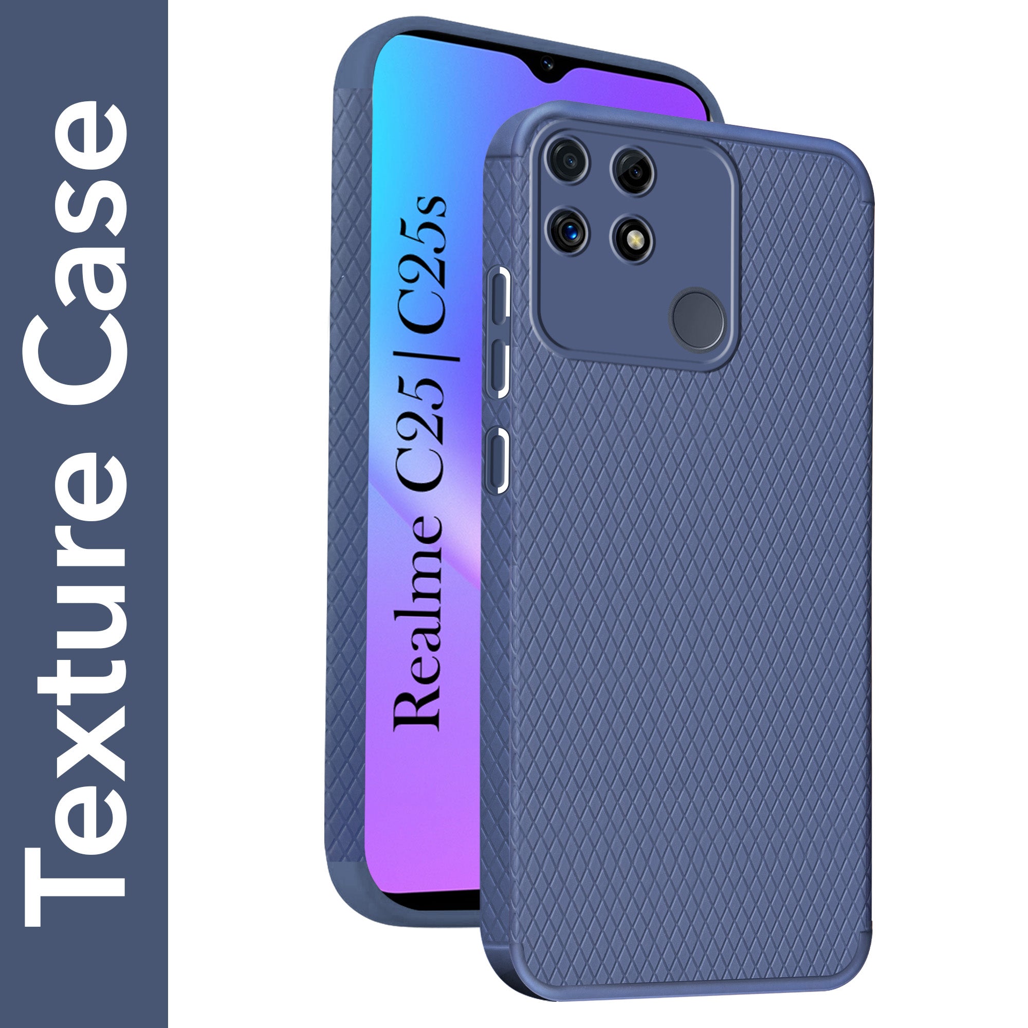 For Realme C25 | C25s Back Cover Case Liquid Silicone (Camera Protection | Side Grip Texture | Soft and Flexible)