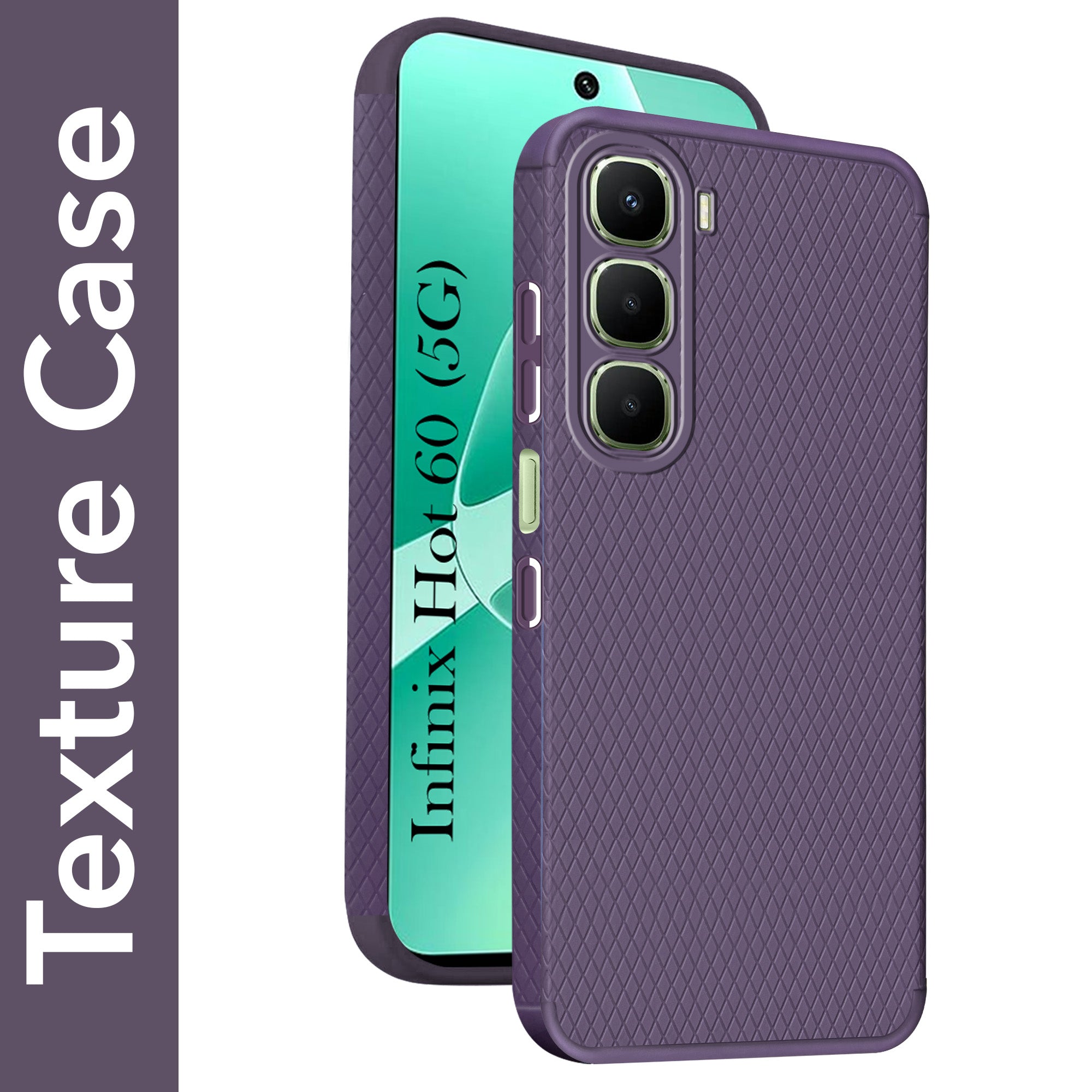 For Infinix Hot 60 5G Back Cover Case (Liquid Silicone | Side Grip | Camera Protection)