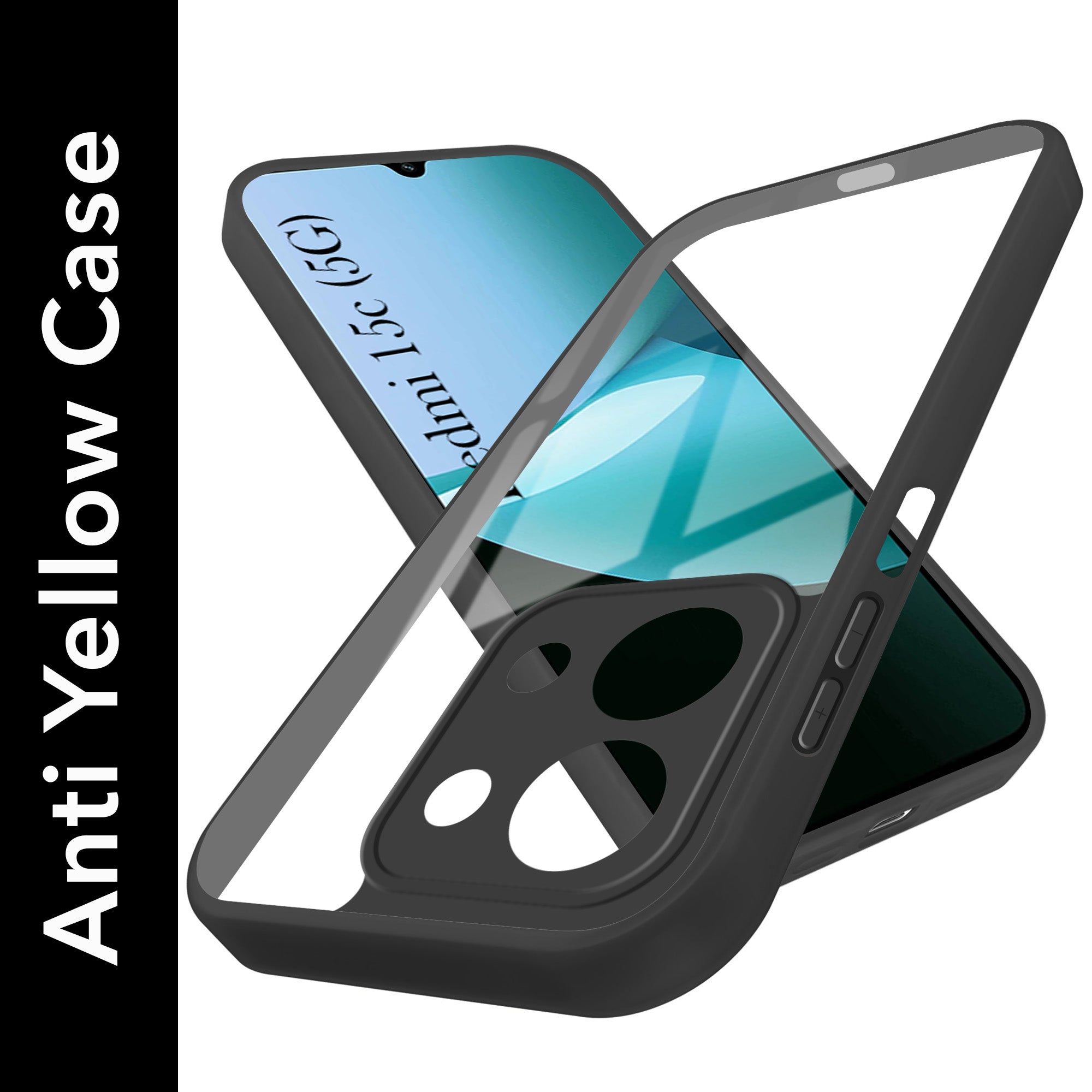 For Redmi 15C Back Cover Case Ultra-Hybrid (Lifetime Anti Yellow | Anti Scratch | Crystal Clear Shockproof)