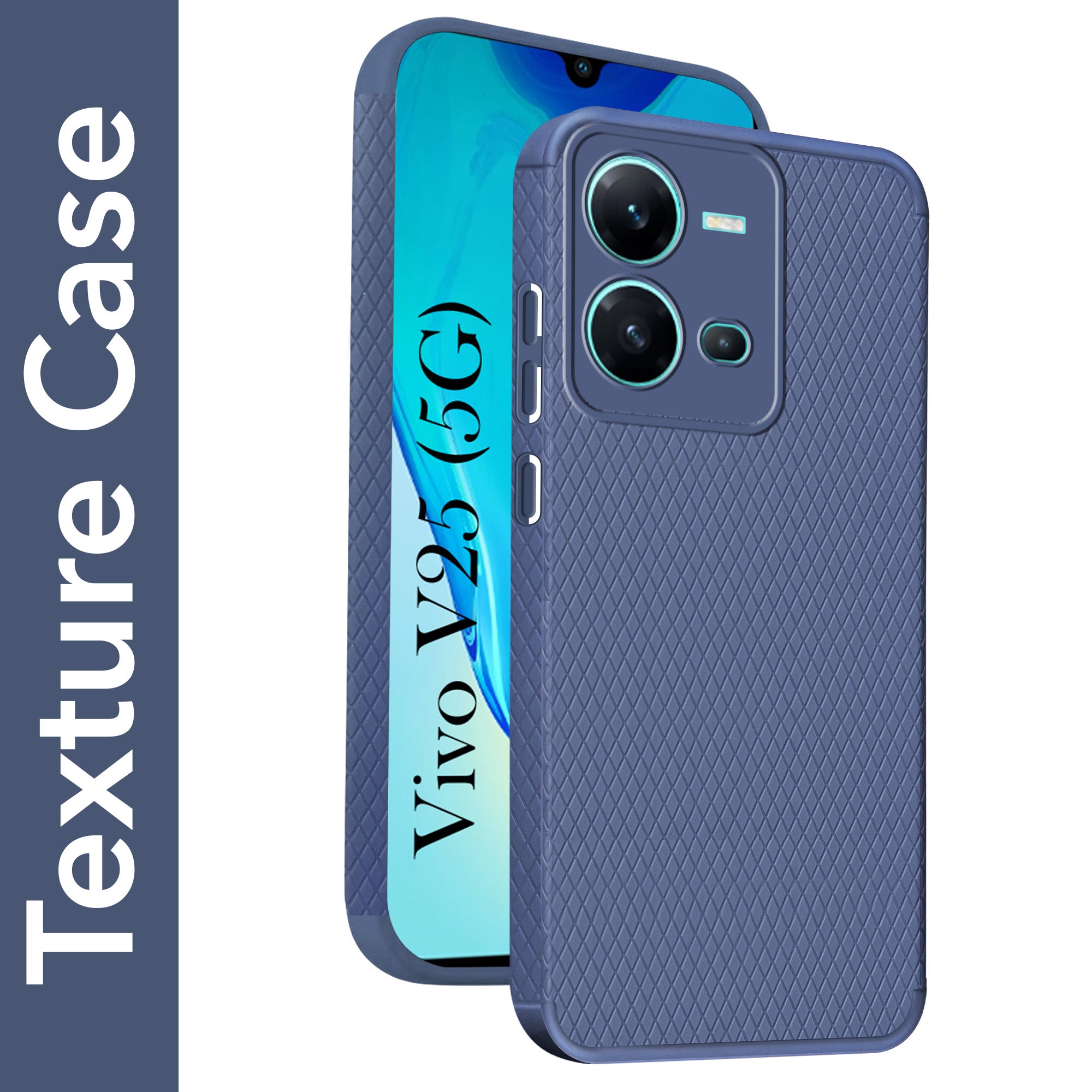 For Vivo V25 5G Back Cover Case (Liquid Silicone | Side Grip | Camera Protection)