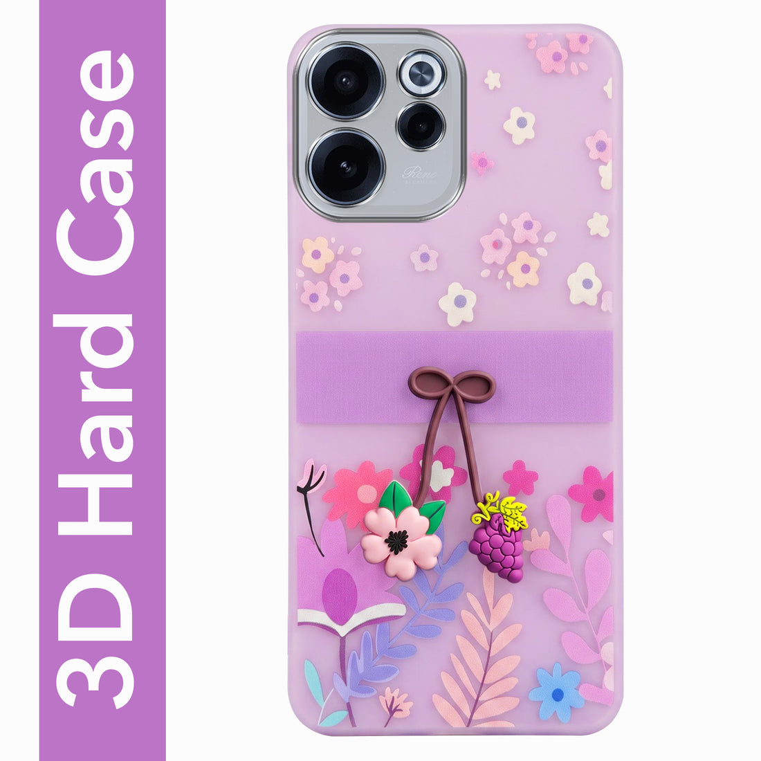 For Oppo Reno 15c Back Cover Case (3D Cute Cartoons | Hard Back Side Soft | Matte Premium Finish | HD Printing)