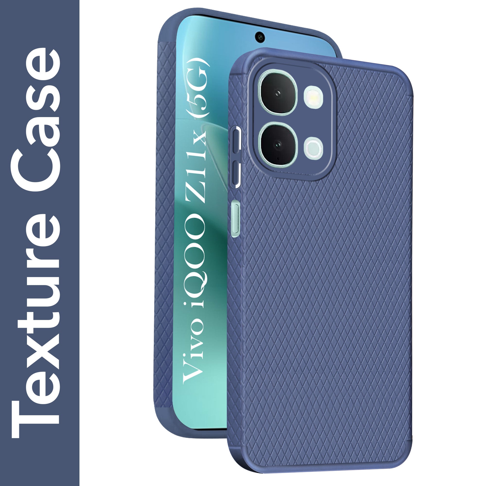 For Vivo iQOO Z11x 5G Back Cover Case Liquid Silicone (Camera Protection | Side Grip Texture | Soft and Flexible)