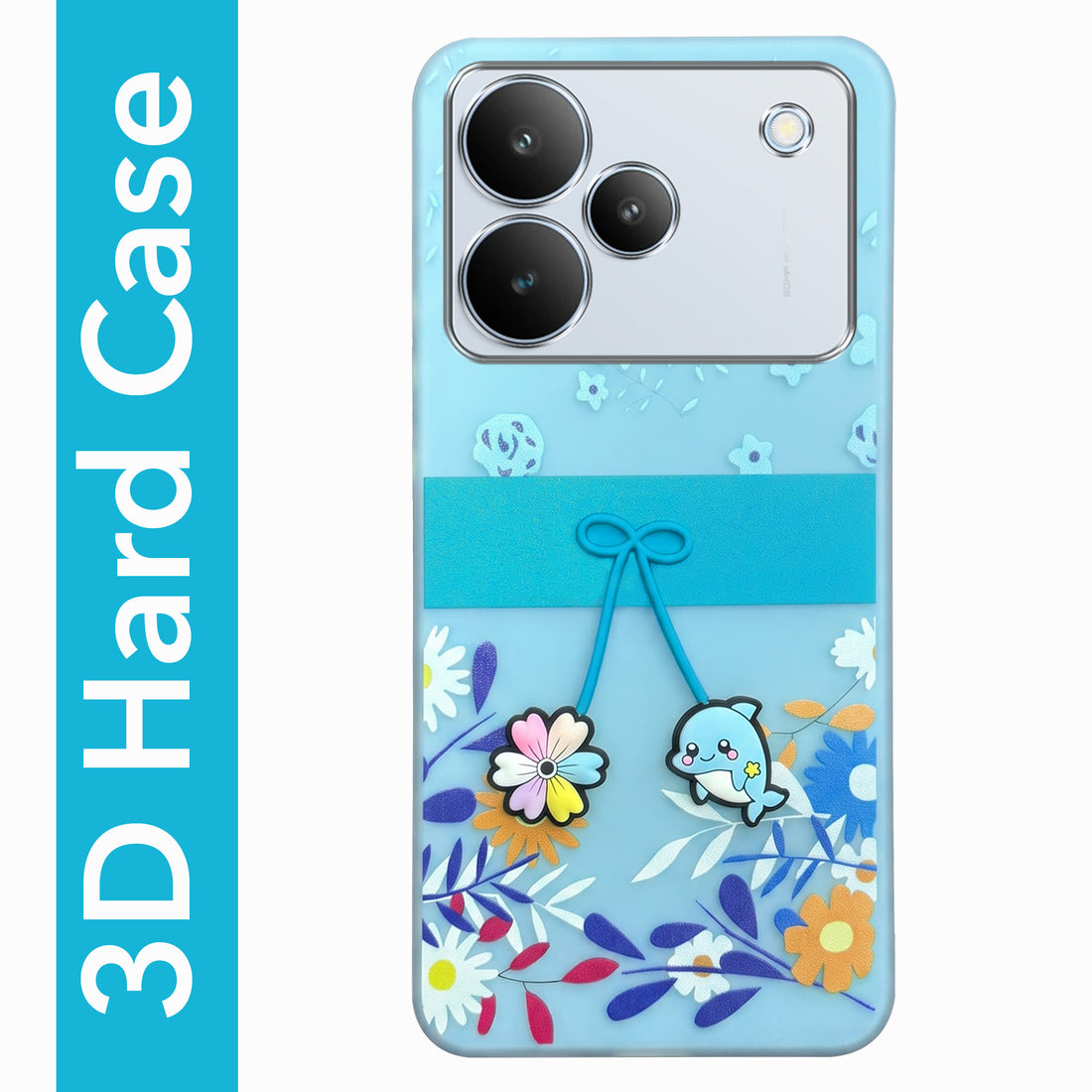 For Realme P4 Back Cover Case (3D Cute Cartoons | Hard Back Side Soft | Matte Premium Finish | HD Printing)