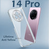 For Realme 14 Pro Lifetime Anti-Yellow Clear Back Cover Case (Sleek Hard Crystal | Shockproof and Camera Protection)