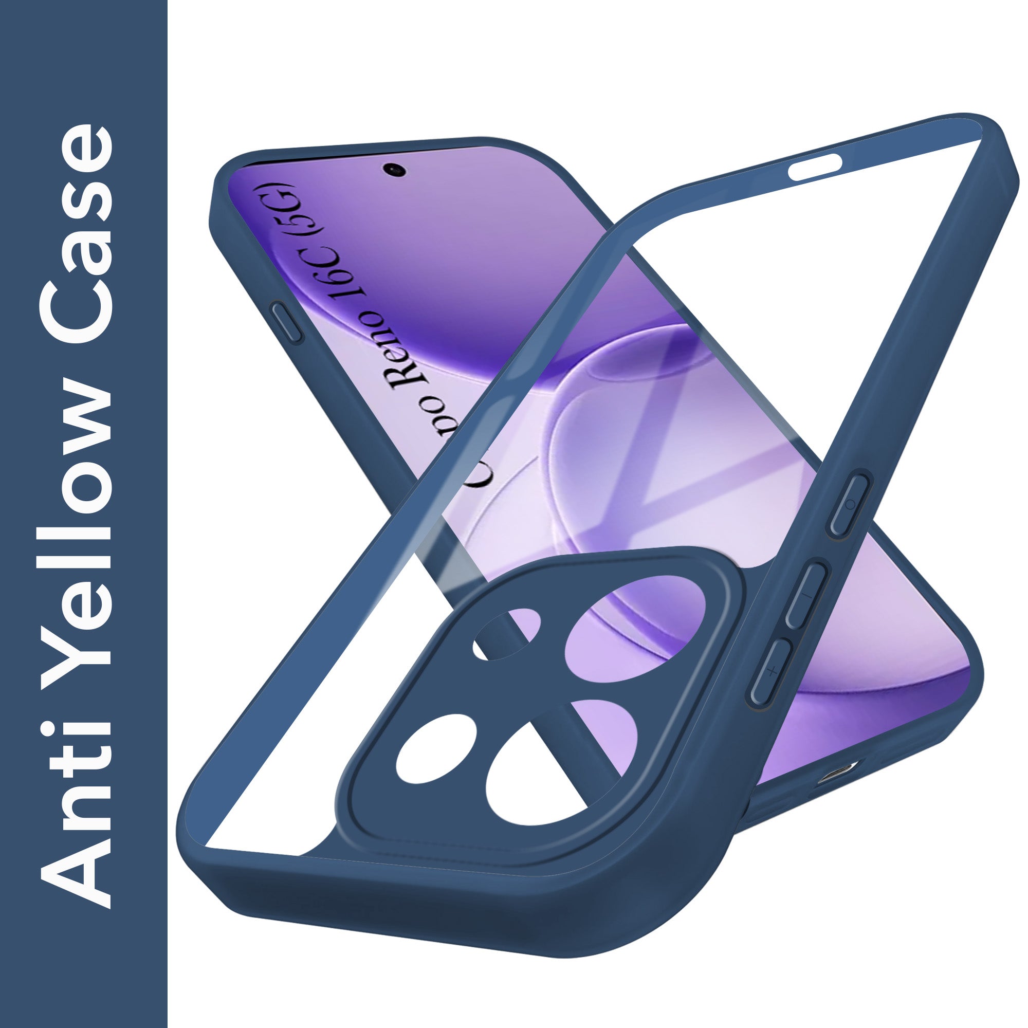 For Oppo Reno 16C 5G Back Cover Case Ultra-Hybrid (Lifetime Anti Yellow | Anti Scratch | Crystal Clear Shockproof)