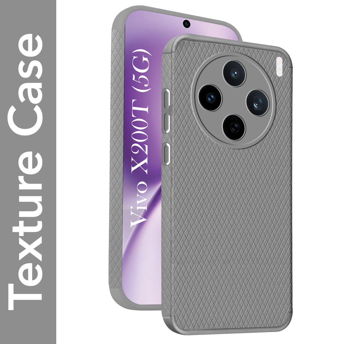 For Vivo X200T Back Cover Case Liquid Silicone (Camera Protection | Side Grip Texture | Soft and Flexible)