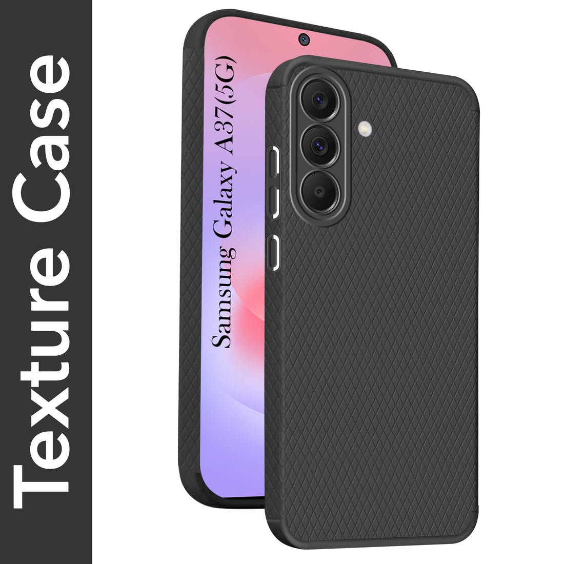 For Samsung Galaxy A37 5G Back Cover Case Liquid Silicone (Camera Protection | Side Grip Texture | Soft and Flexible)