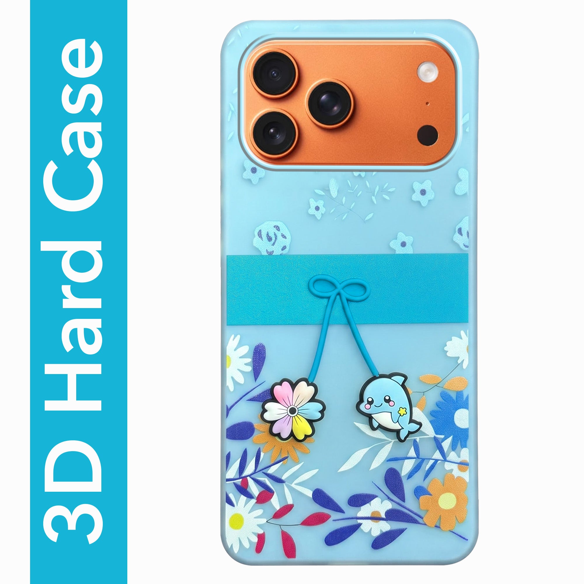 For Apple iPhone 17 Pro Max Back Cover Case (3D Cute Cartoons | Hard Back Side Soft | Matte Premium Finish | HD Printing)