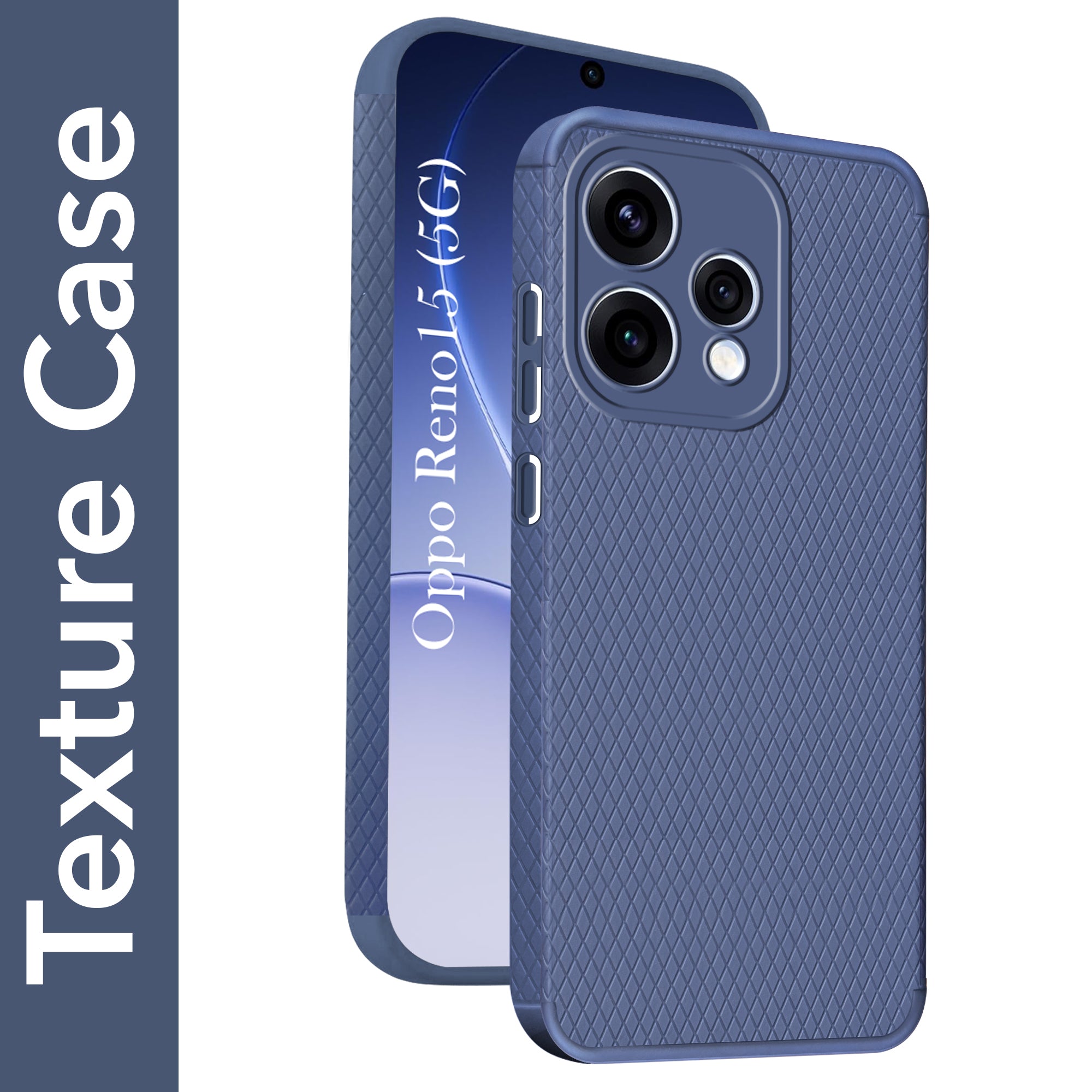 For Oppo Reno15 5G | Oppo Reno 15 5G Back Cover Case Liquid Silicone (Camera Protection | Side Grip Texture | Soft and Flexible)