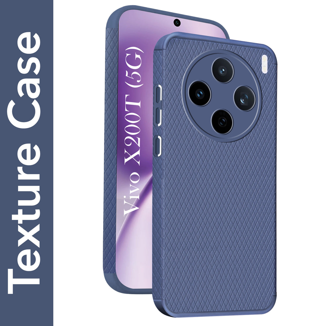 For Vivo X200T Back Cover Case Liquid Silicone (Camera Protection | Side Grip Texture | Soft and Flexible)