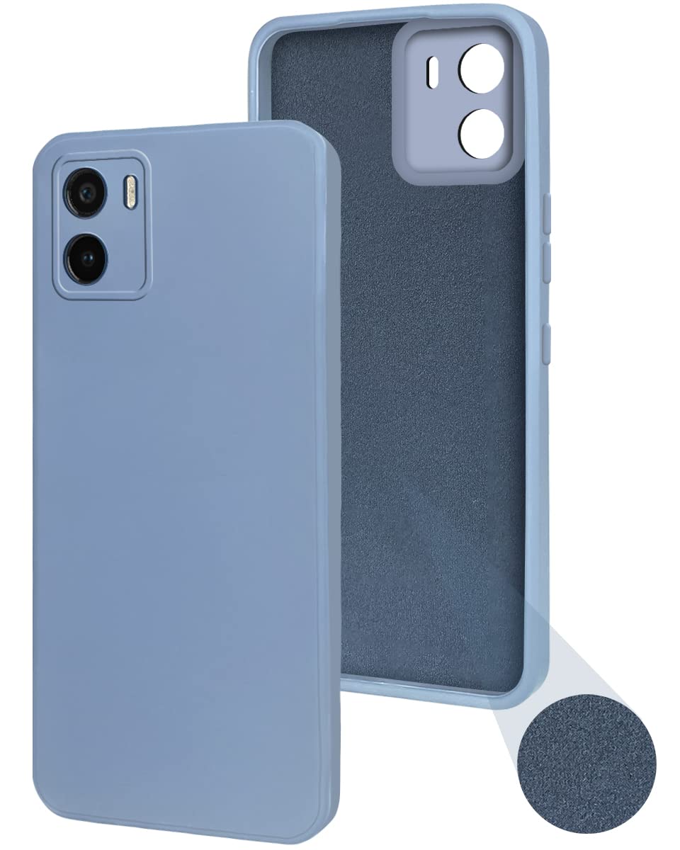 For Oppo K12x 5G Back Cover Case (Matte Finish Silicone with Inside Fiber Cloth)