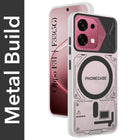 For Oppo F31 5G | Oppo F33 5G Metallic Back Cover Case (Metallic Camera Protection & Buttons | Translucent Milky Shade | Hard Polycarbonate)