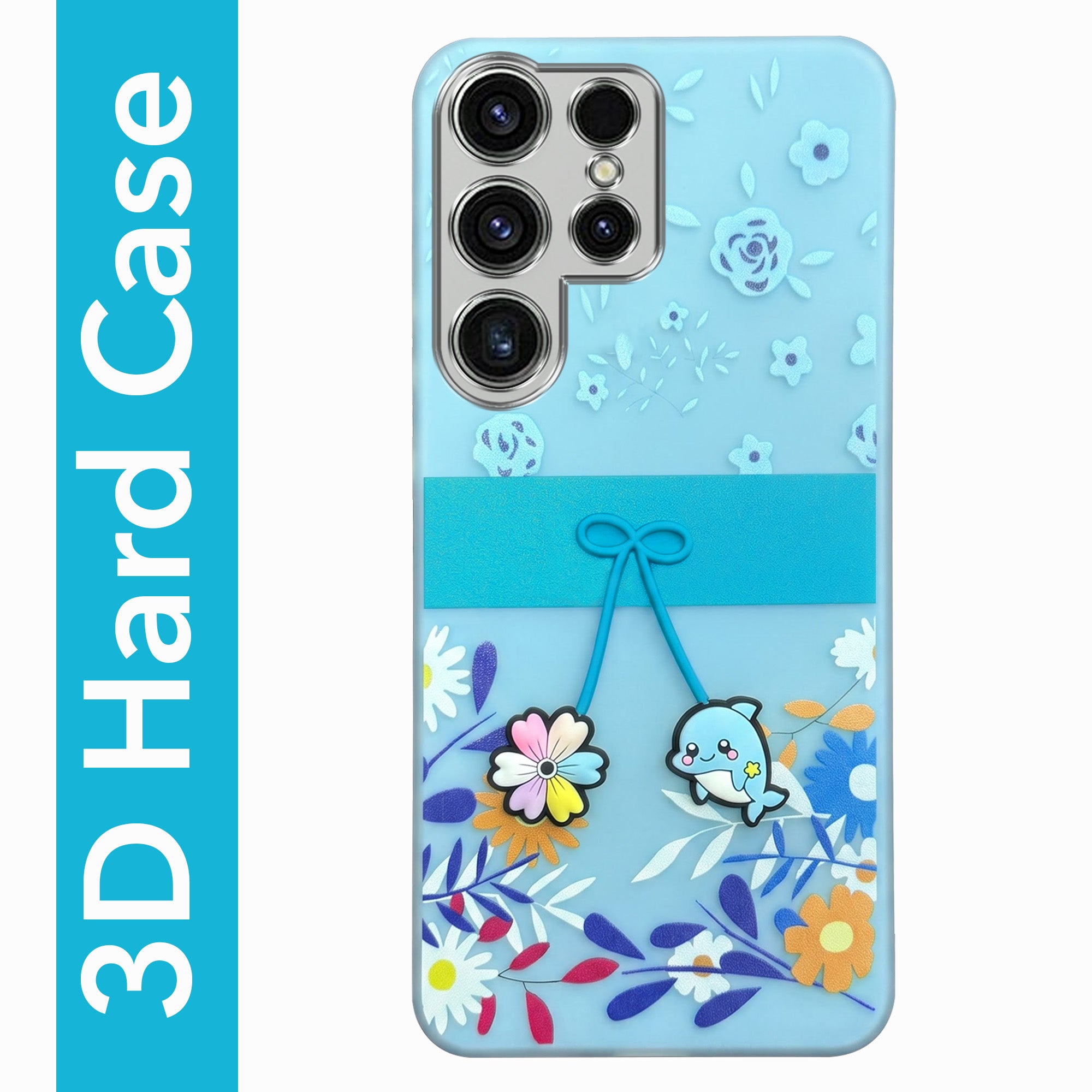 For Samsung Galaxy S23 Ultra Back Cover Case (3D Cute Cartoons | Hard Back Side Soft | Matte Premium Finish | HD Printing)