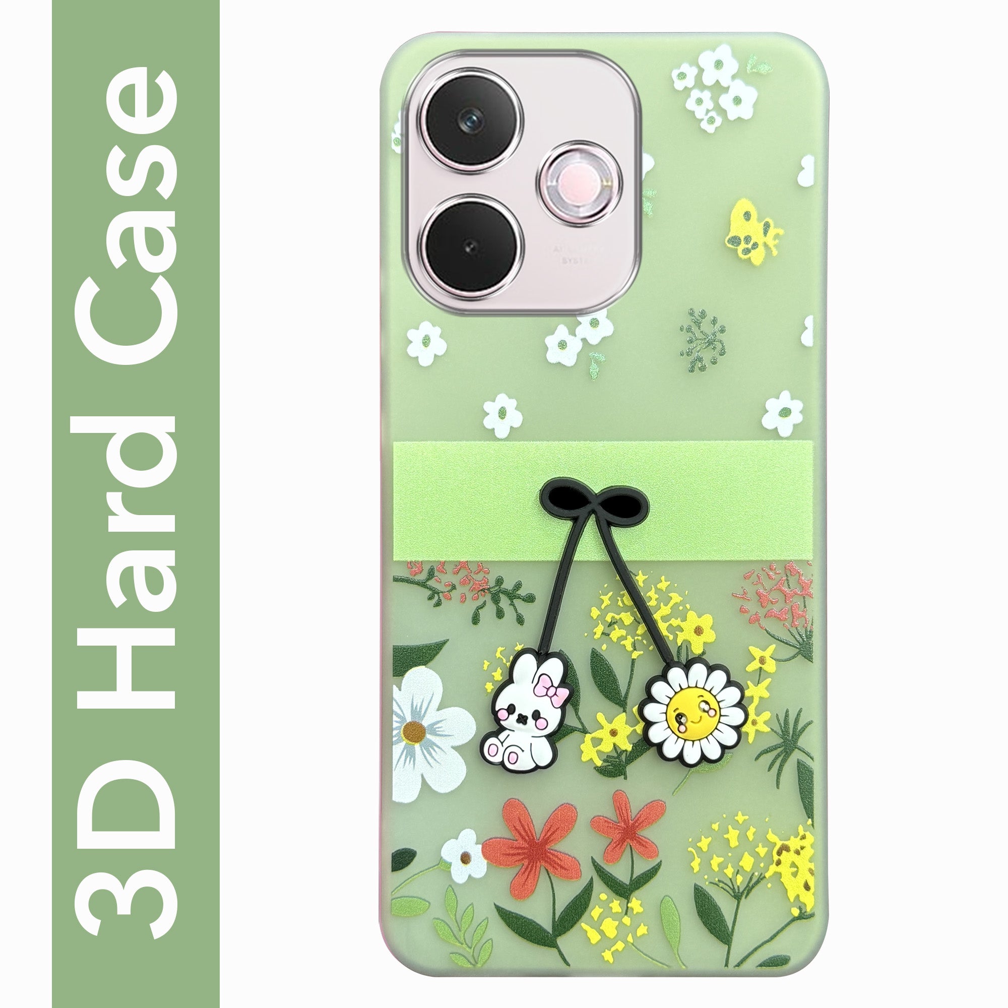 For Oppo A5 Pro Back Cover Case (3D Cute Cartoons | Hard Back Side Soft | Matte Premium Finish | HD Printing)