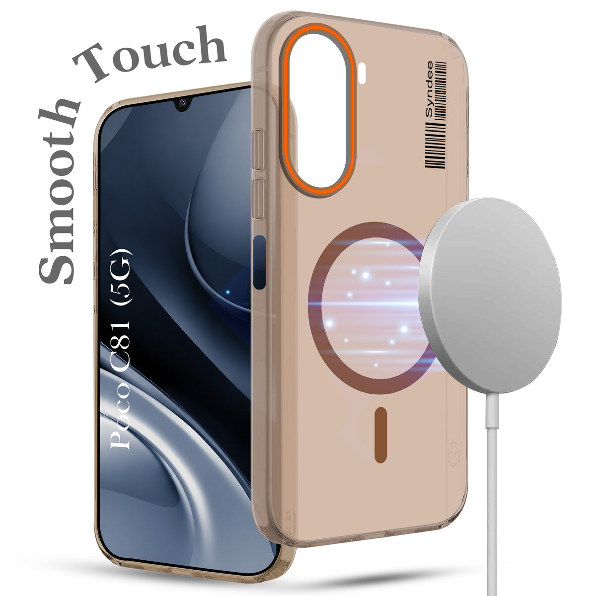 For Poco C81 5G Back Cover Case (Soft Touch | Camera Bump Protection | MagSafe Compatible | Matte Finish)