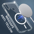 For Vivo Y12 | Y15 | Y17 Back Cover Case Lifetime Anti-Yellow MagSafe Compatible Clear (Sleek Hard Crystal | Shockproof and Camera Protection)