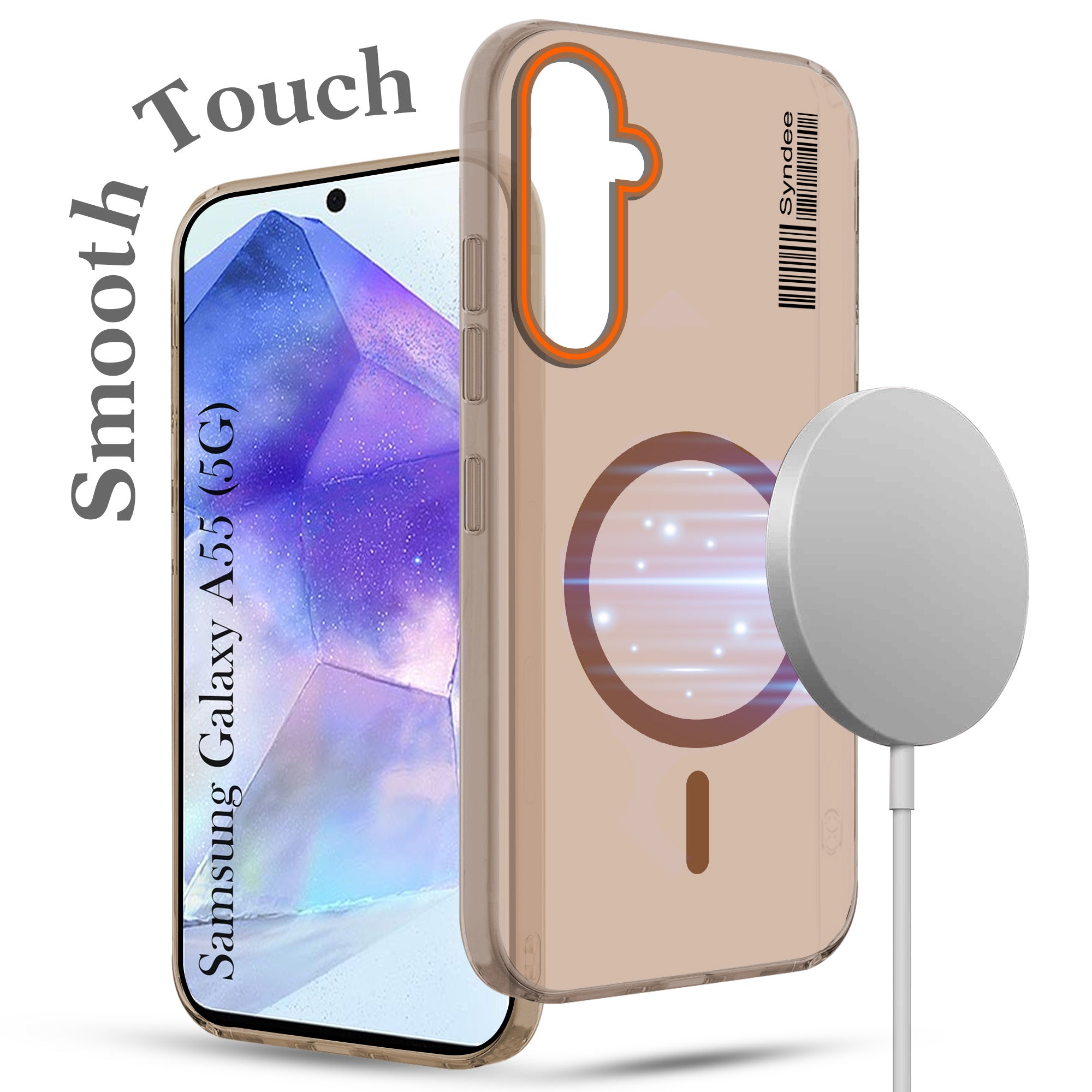 For Samsung Galaxy A55 5G Back Cover Case (Soft Touch | Camera Bump Protection | MagSafe Compatible | Matte Finish)