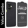 For OnePlus Nord CE 3 Lite Combo (Textured Grip Design | Micro-Fiber Cloth Inside | Oleophobic Coating Screen Glass)