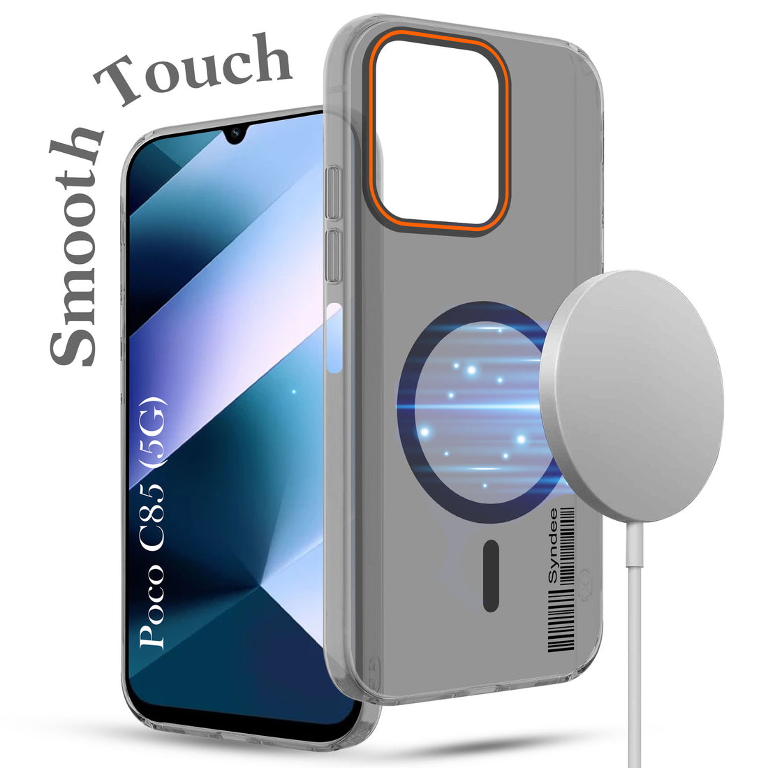For Poco C85 5G Back Cover Case (Soft Touch | Camera Bump Protection | MagSafe Compatible | Matte Finish)