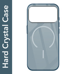 For Apple iPhone 17 Pro Max Crystal Anti Yellow Back Cover Case (MagSafe Wireless Charging Support |Camera Protection Bump)
