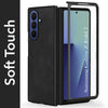 For Samsung Galaxy Z Fold 7 Back Case Cover Premium Genuine Leather (Integrated Front Screen Protector | Inside Microfiber Cloth)
