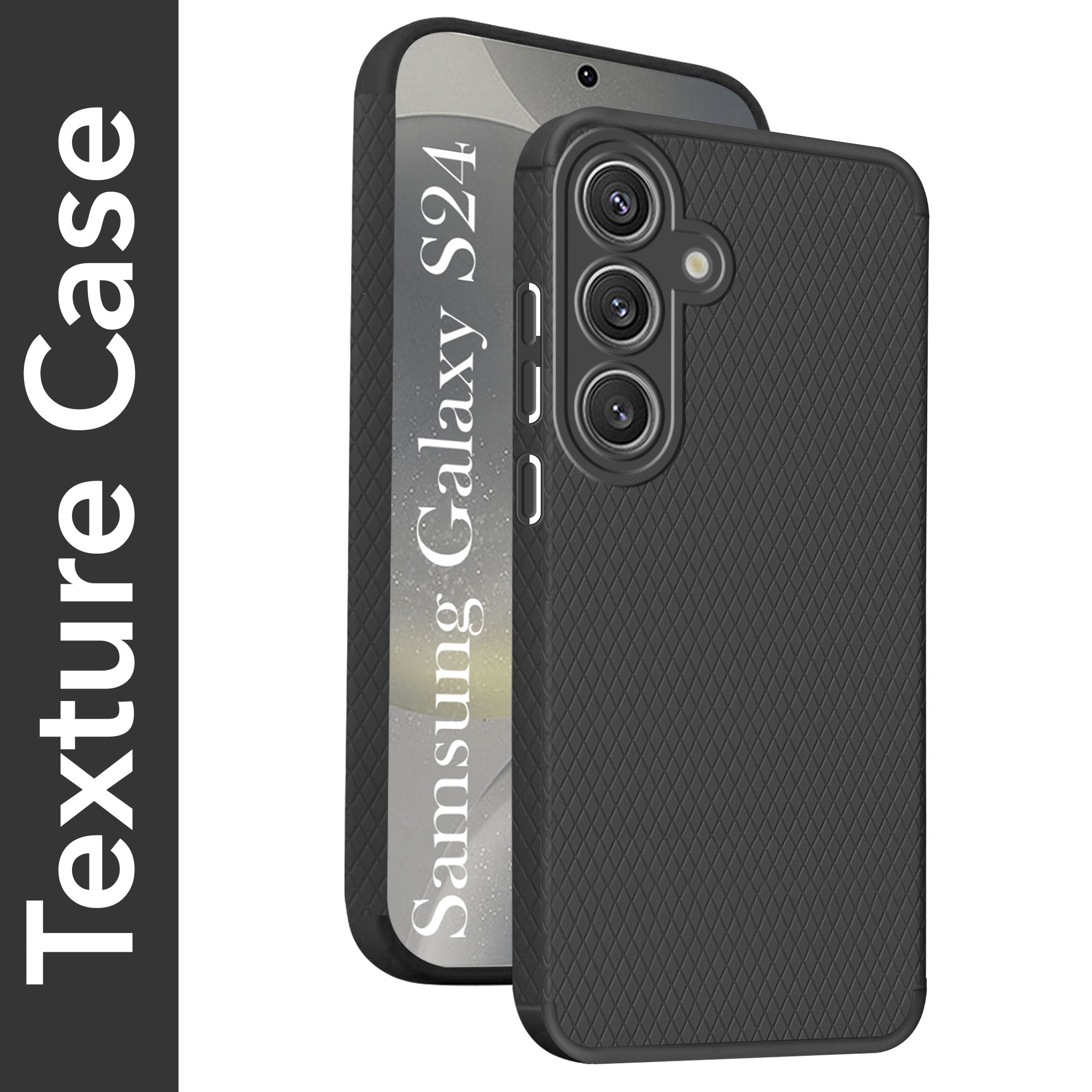 For Samsung Galaxy S24 Back Cover Case (Liquid Silicone | Side Grip | Camera Protection)