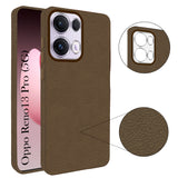 For Oppo Reno13 Pro 5G | Oppo Reno 13 Pro 5G Back Cover Case (Glass Like Camera Protection | Leather Feel | Minimalist Professional Grip)