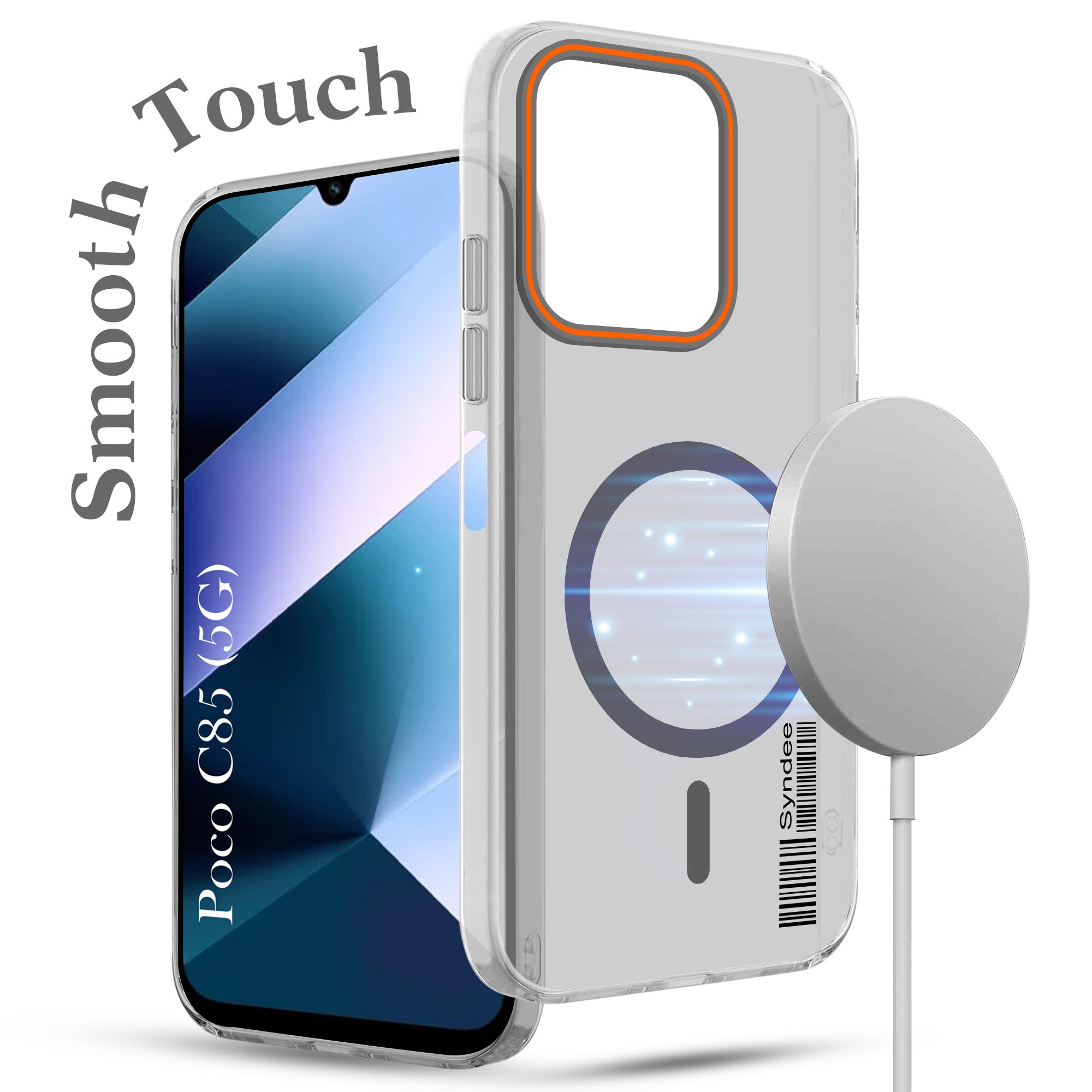 For Poco C85 5G Back Cover Case (Soft Touch | Camera Bump Protection | MagSafe Compatible | Matte Finish)
