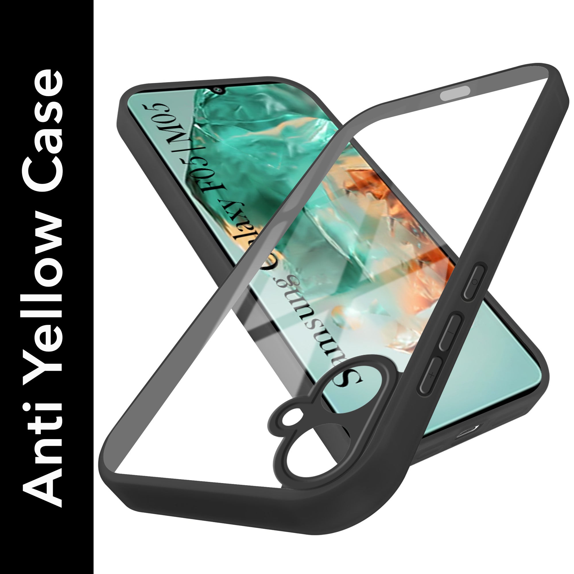 For Samsung Galaxy F05 | Samsung Galaxy M05 Back Cover Case Ultra-Hybrid (Lifetime Anti Yellow | Anti Scratch | Crystal Clear Shockproof)