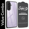For Samsung Galaxy A37 5G Combo with Back Cover and 9H Tempered Glass (Lifetime Anti-Yellow | Crystal Clear Shockproof | Oleophobic Coating Screen Glass)