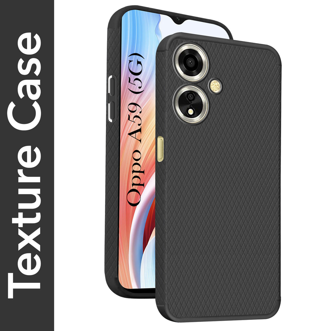 For Oppo A59 5G Back Cover Case Liquid Silicone (Camera Protection | Side Grip Texture | Soft and Flexible)