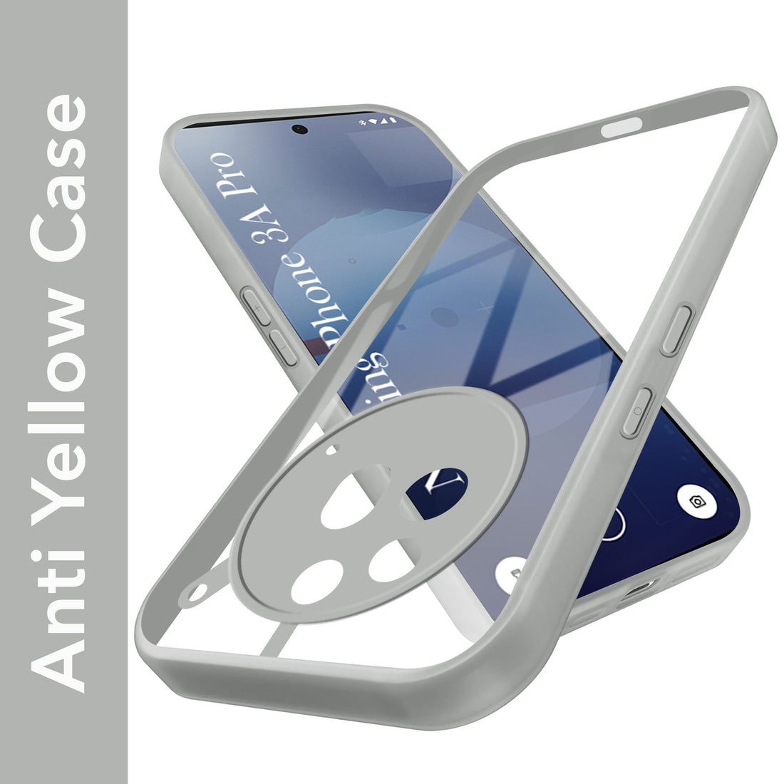 For Nothing Phone 3A Pro 5G Back Cover Case Ultra-Hybrid  (Lifetime Anti Yellow | Anti Scratch | Crystal Clear Shockproof)