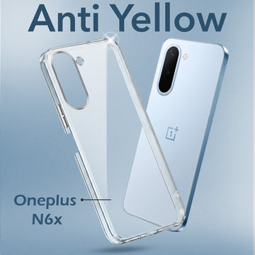 For OnePlus N6X Back Cover Case Lifetime Anti-Yellow Clear (Sleek Hard Crystal | Shockproof and Camera Protection)