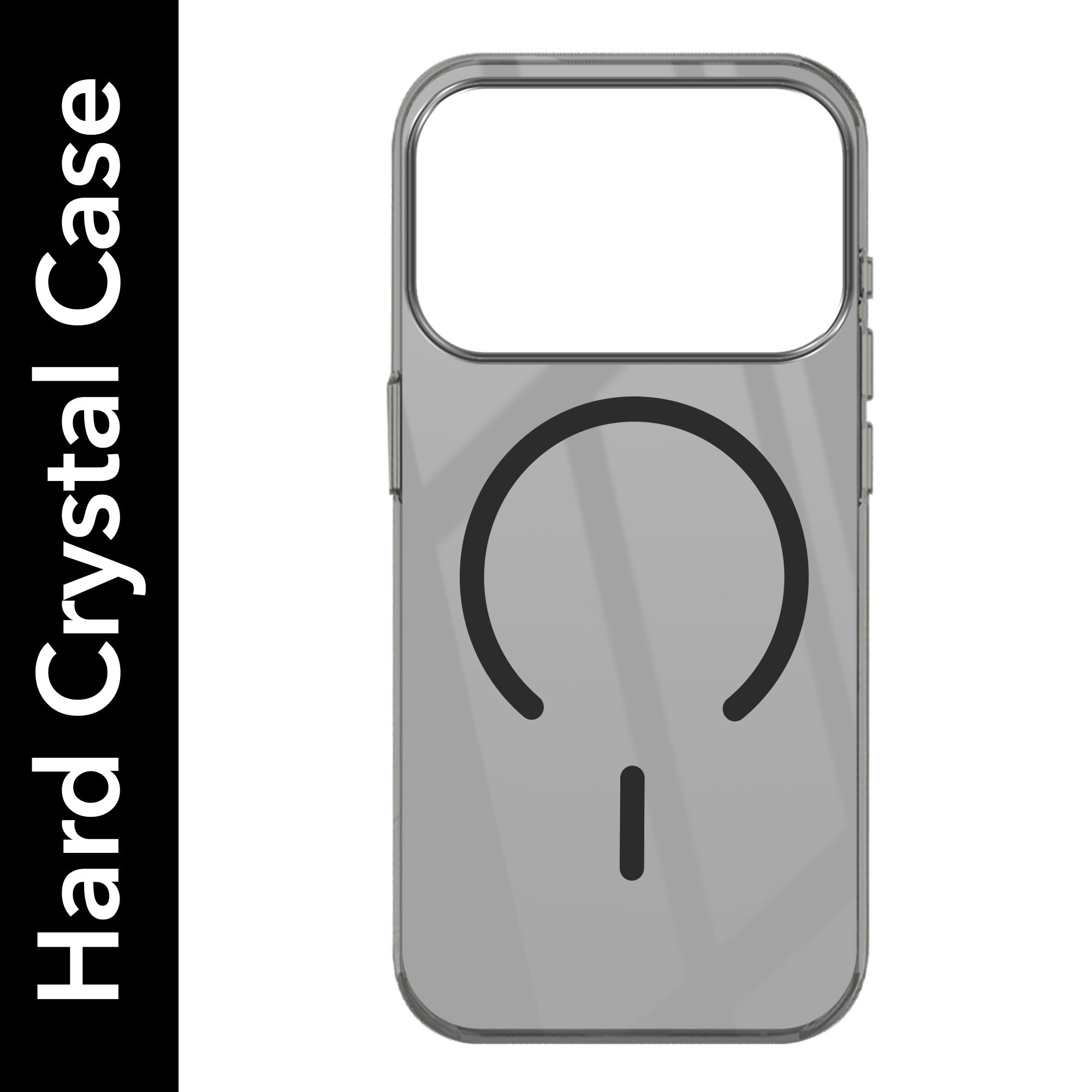 For iPhone 17 Pro Back Cover Case Crystal Anti Yellow (MagSafe Wireless Charging Support |Camera Protection Bump)