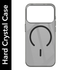 For iPhone 17 Pro Back Cover Case Crystal Anti Yellow (MagSafe Wireless Charging Support |Camera Protection Bump)