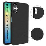 For Samsung Galaxy A07 5G Back Cover Case (Glass Like Camera Protection | Leather Feel | Minimalist Professional Grip)