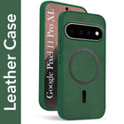 For Google Pixel 11 Pro XL Back Cover Case Leather Finish (MagSafe Compatible Wireless Charging | Soft Touch | Camera Bump Protection)