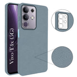 For Vivo T4x | Vivo Y31 Pro Back Cover Case (Glass Like Camera Protection | Leather Feel | Minimalist Professional Grip)