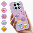 For Poco M8 5G Back Cover Case (Cute 3D cartoon charms design | Slim Aesthetic Case for Girls | Camera Protection | Hard Unbreakable)
