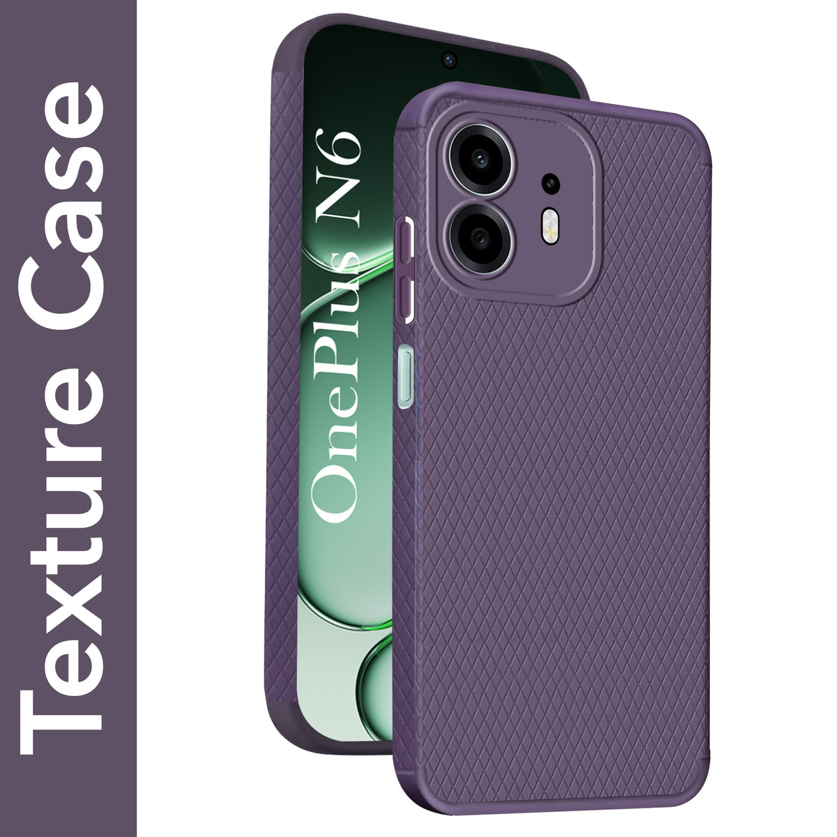 For OnePlus N6 Back Cover Case Liquid Silicone (Camera Protection | Side Grip Texture | Soft and Flexible)