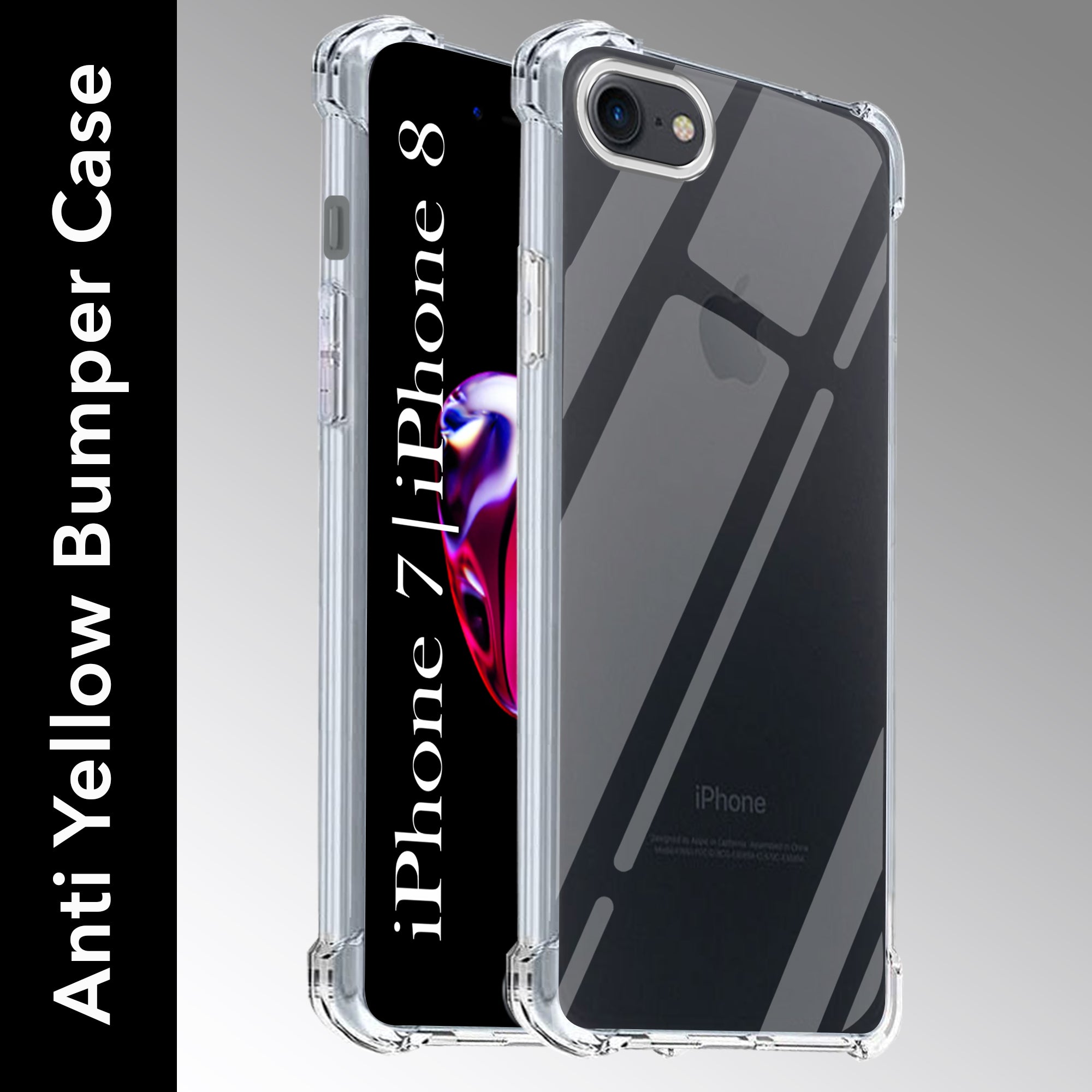 For Apple iphone 7 Back Cover Shockproof Crystal-Clear (Drop & Camera Protection | Hard Polycarbonate)
