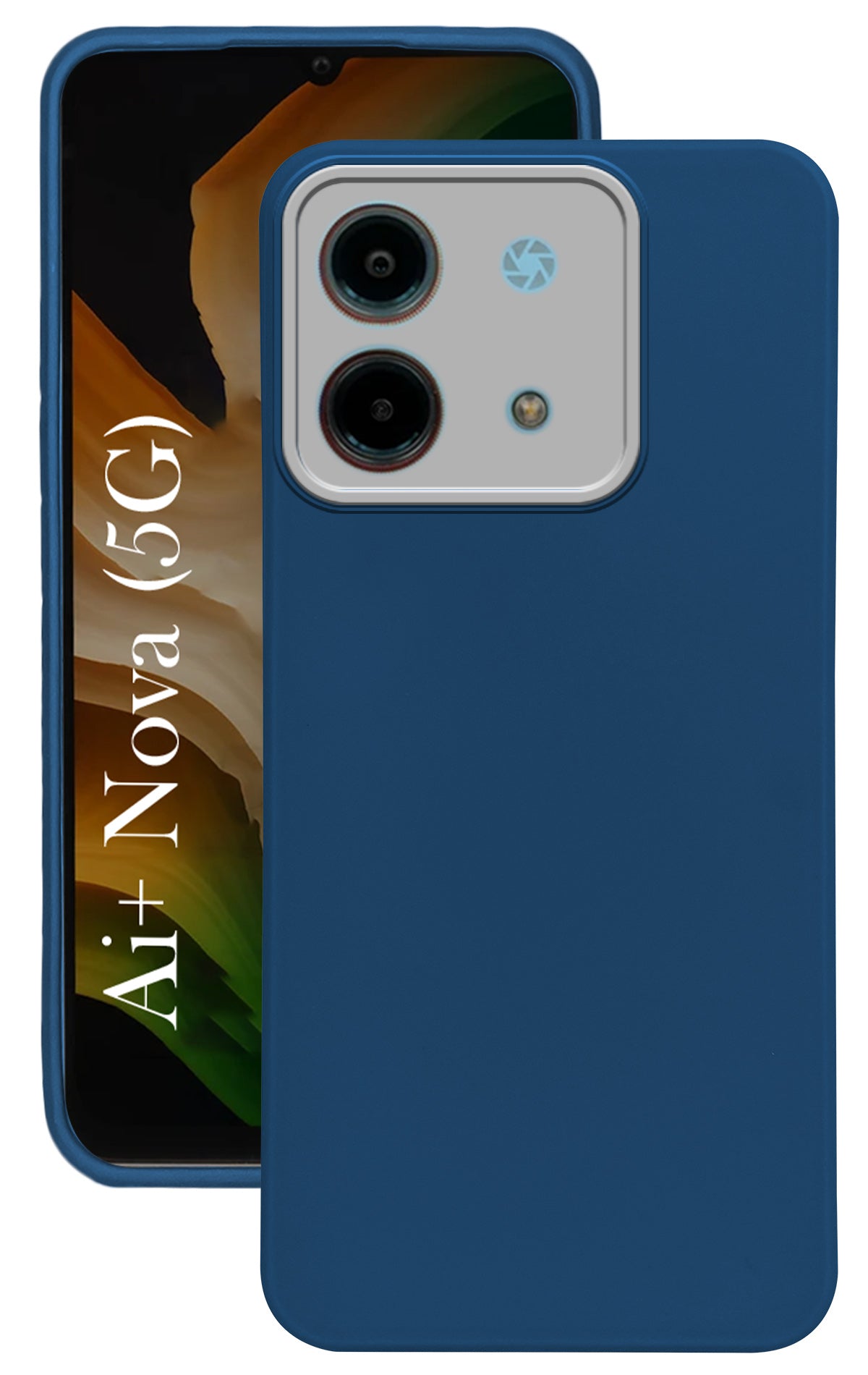 For Ai+ Nova 5G Back Cover Case ( Dual Color Matte Finish | Full Camera Protection | Sleek and Professional)