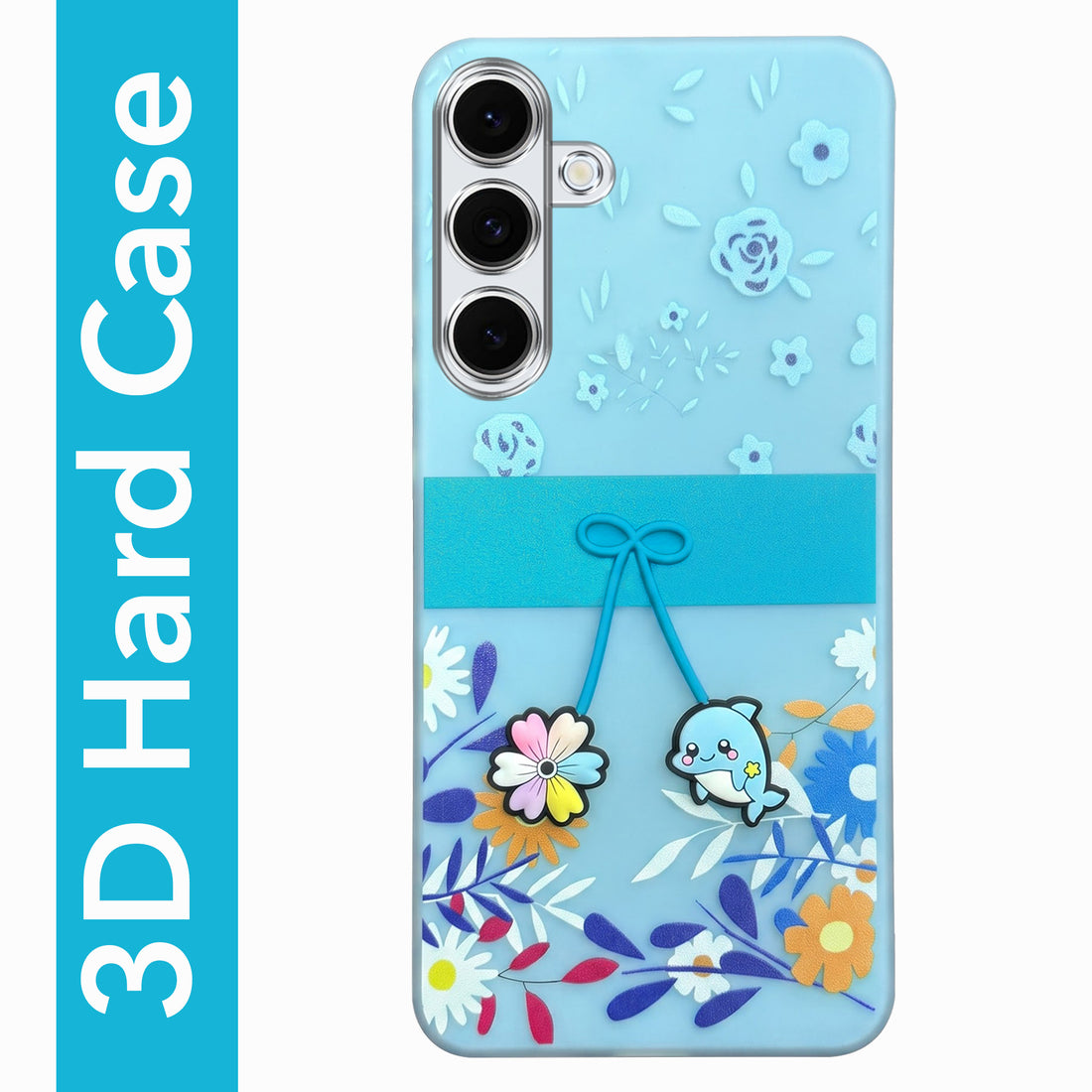 For Samsung Galaxy S24 FE Back Cover Case (3D Cute Cartoons | Hard Back Side Soft | Matte Premium Finish | HD Printing)