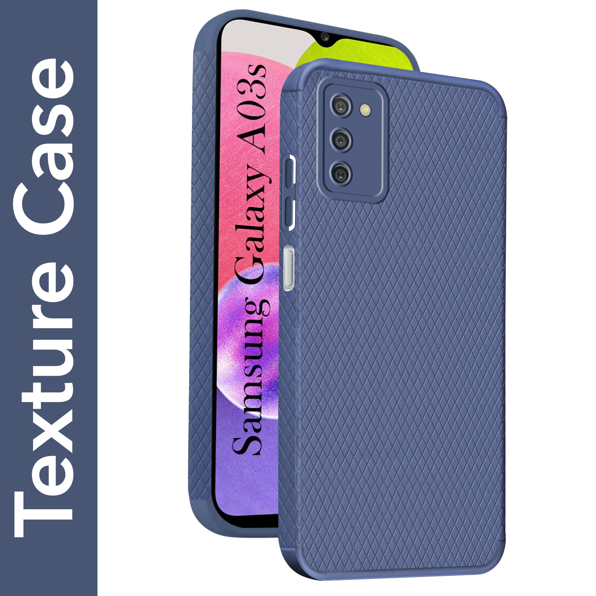 For Samsung Galaxy A03s Back Cover Case Liquid Silicone (Camera Protection | Side Grip Texture | Soft and Flexible) (Copy)